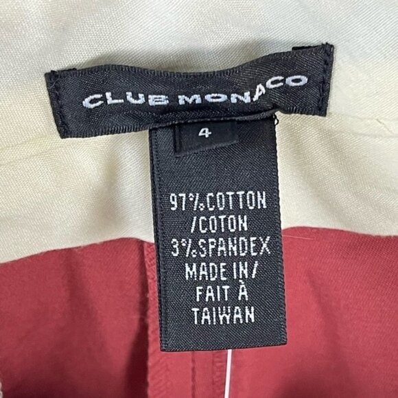CLUB Monaco low rise modern fit bootleg Tex pant in desert Rose size 4 NEW - Picture 7 of 13